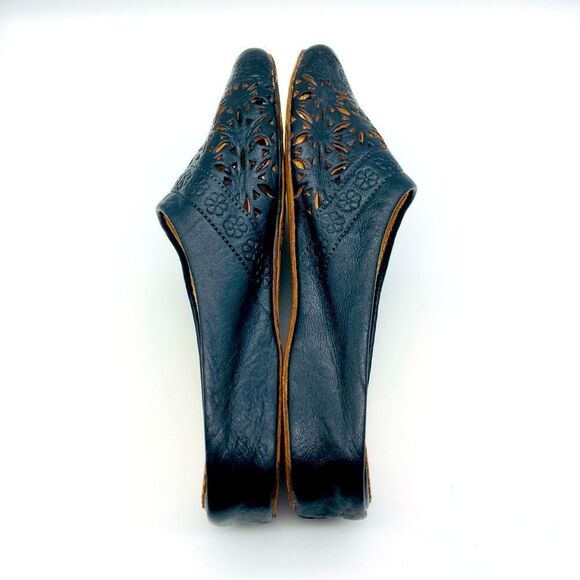 Le Cheval Best Quality Black Leather Babouche Size 7 - Picture 5 of 12